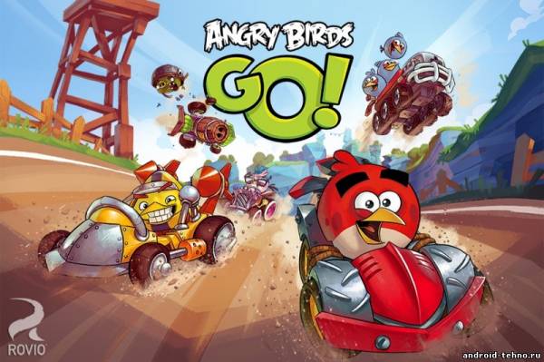 Angry Birds Go! - гонки знаменитых злых птичек для андроид