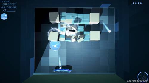 Играть в Арканоид онлайн Grey Cubes: 3D Brick Breaker