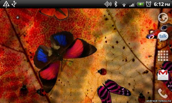 Friendly Bugs Live Wallpaper для андроид